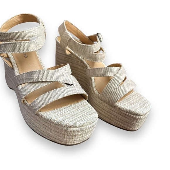 Lucky Brand Women's Carlisha Platform Wedge Sandal Desert Sage Sz 10 - Picture 2 of 7
